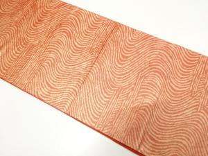 アンティーク　流水に霞模様織り出し袋帯（着用可）